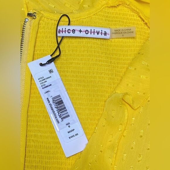 ALICE + OLIVIA Mitzi Cut Out Godet Minidress size 6 - Picture 15 of 16